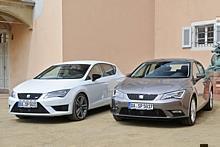 Im Vergleichtest der Seat Leon Cupra und der Seat Leon TGI. Foto: dpp-AutoReporter